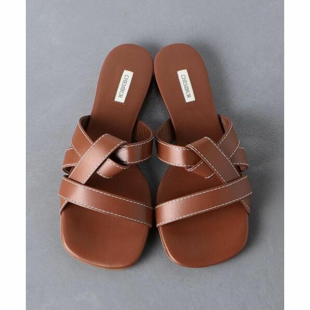 CHEMBUR - ¥36,300 CHEMBUR クロスストラップ サンダルの通販 by CHEMBUR - ¥36,300 CHEMBUR クロスストラップ サンダルの通販 by