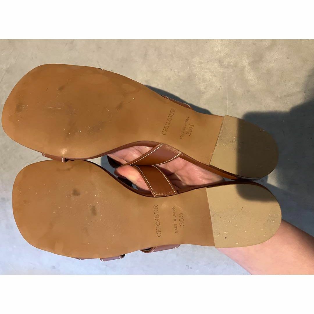 CHEMBUR - ¥36,300 CHEMBUR クロスストラップ サンダルの通販 by CHEMBUR - ¥36,300 CHEMBUR クロスストラップ サンダルの通販 by