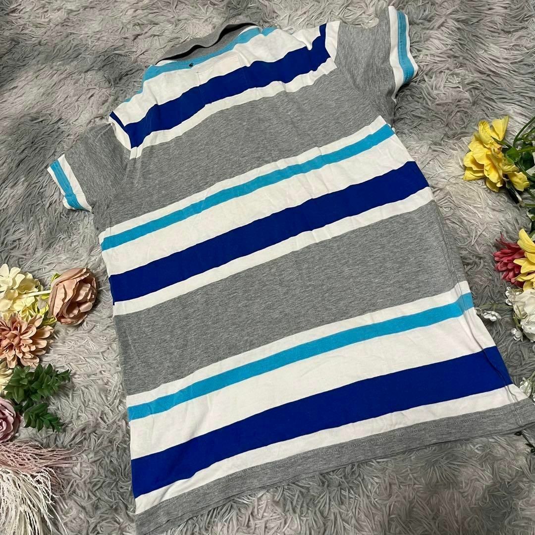 Hollister(ホリスター)の【HOLLISTER】ボーダーポロシャツ　(S) メンズのトップス(ポロシャツ)の商品写真
