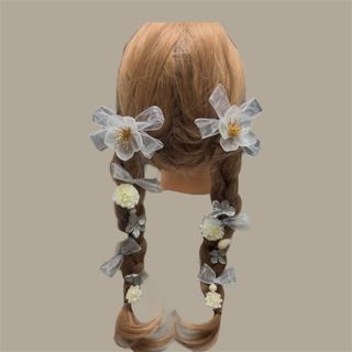 大人気　新作 hr30 髪飾り 卒業式 成人式 結婚式 入学式　発表会　リボン(ヘアピン)