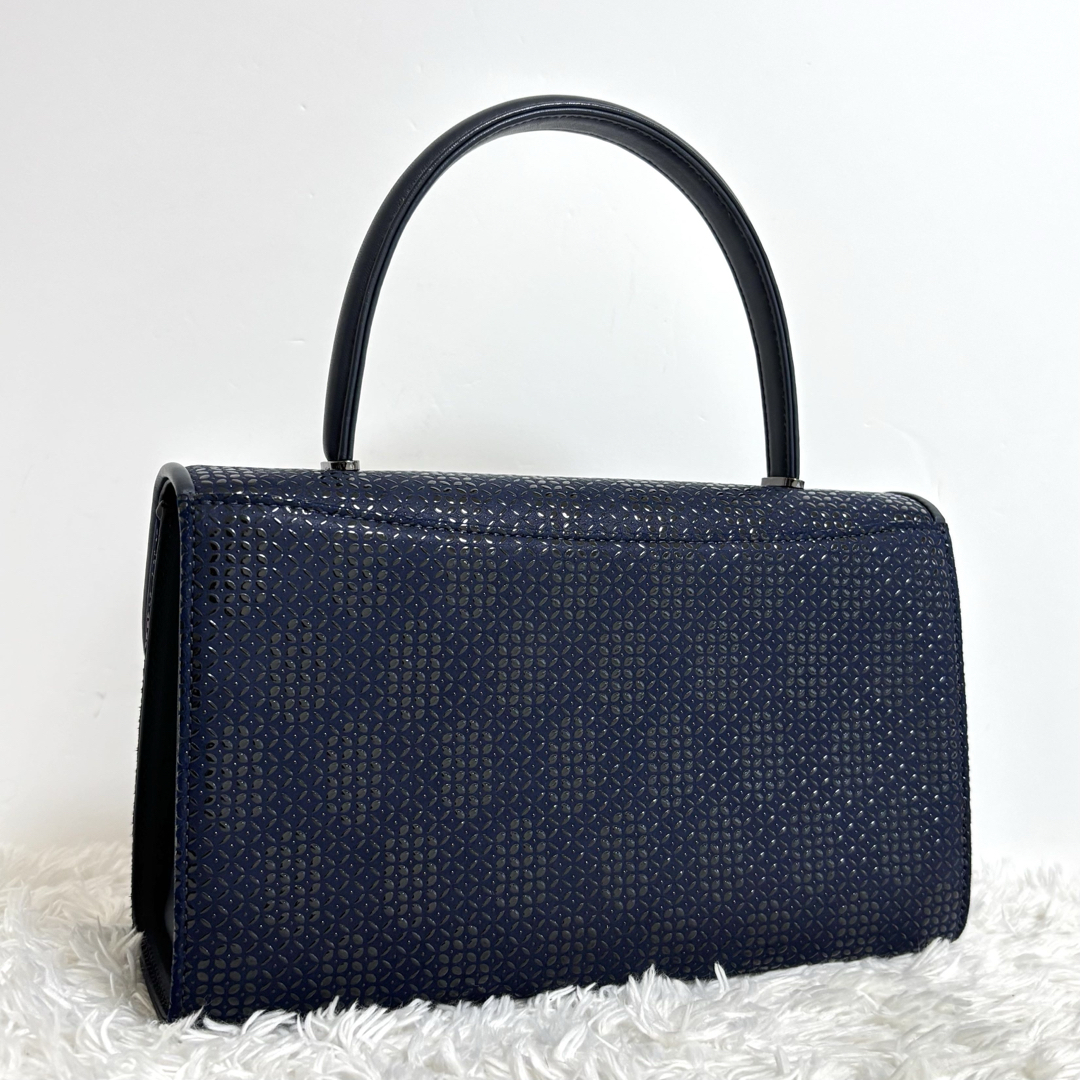 印傳屋 - 【極美品】 印傳屋 INDEN-YA ハンドバッグ 漆塗り 鹿革 印傳屋 - 【極美品】 印傳屋 INDEN-YA ハンドバッグ 漆塗り 鹿革