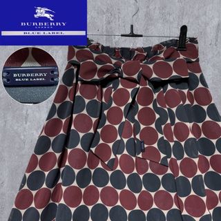 BURBERRY BLUE LABEL - 【美品】BURBERRY BLUE LABEL ドット BURBERRY BLUE LABEL - 【美品】BURBERRY BLUE LABEL ドット