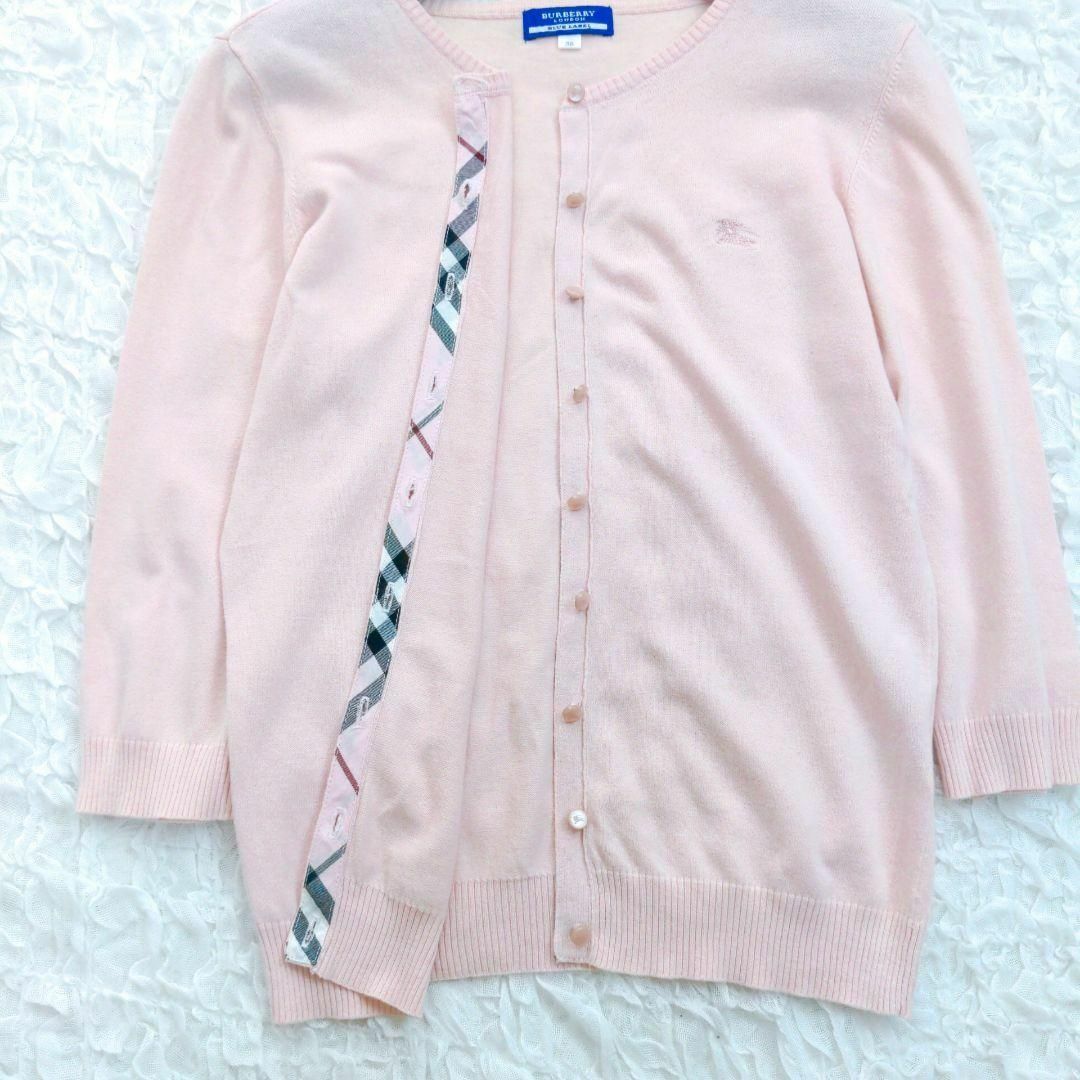 BURBERRY BLUE LABEL - 【美品】BURBERRY BLUELABEL コットン七 BURBERRY BLUE LABEL - 【美品】BURBERRY BLUELABEL コットン七