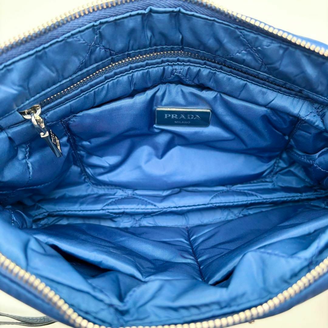 PRADA - 極美品✨ プラダ クラッチバッグ テスートボンバー 三角 PRADA - 極美品✨ プラダ クラッチバッグ テスートボンバー 三角