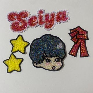 Aぇ! group 末澤誠也 うちわデコ デコうちわ ストーンデコ パーツ