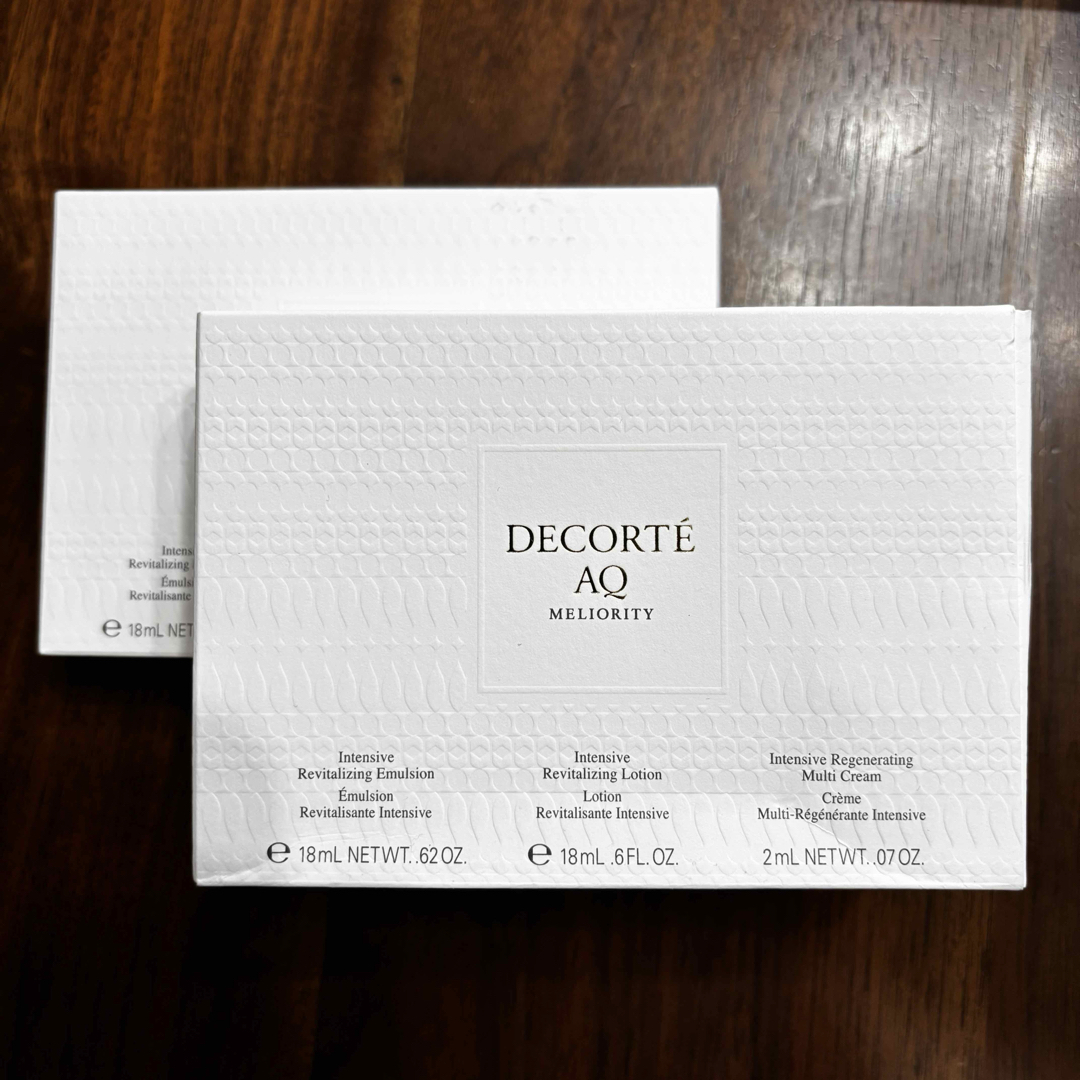 激安正規品 COSME DECORTE - DECORTE コスメデコルテ AQミリオリティ トライアルセット・サンプル