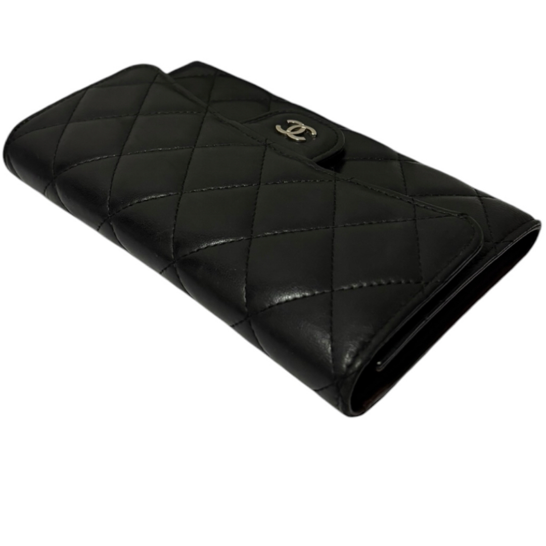 CHANEL - CHANEL シャネル マトラッセ ラムスキン ココマーク 三 CHANEL - CHANEL シャネル マトラッセ ラムスキン ココマーク 三