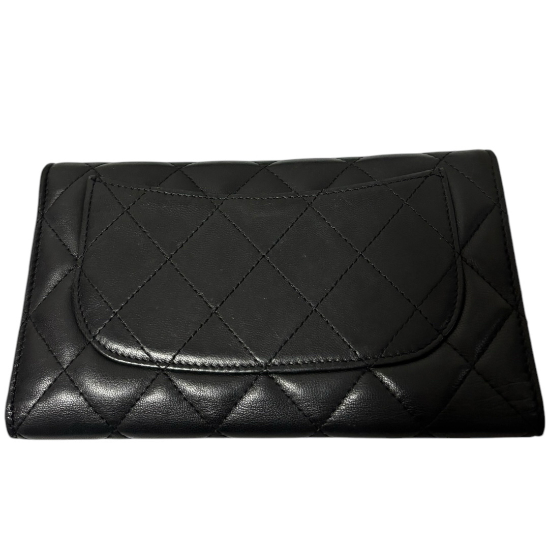 CHANEL - CHANEL シャネル マトラッセ ラムスキン ココマーク 三 CHANEL - CHANEL シャネル マトラッセ ラムスキン ココマーク 三