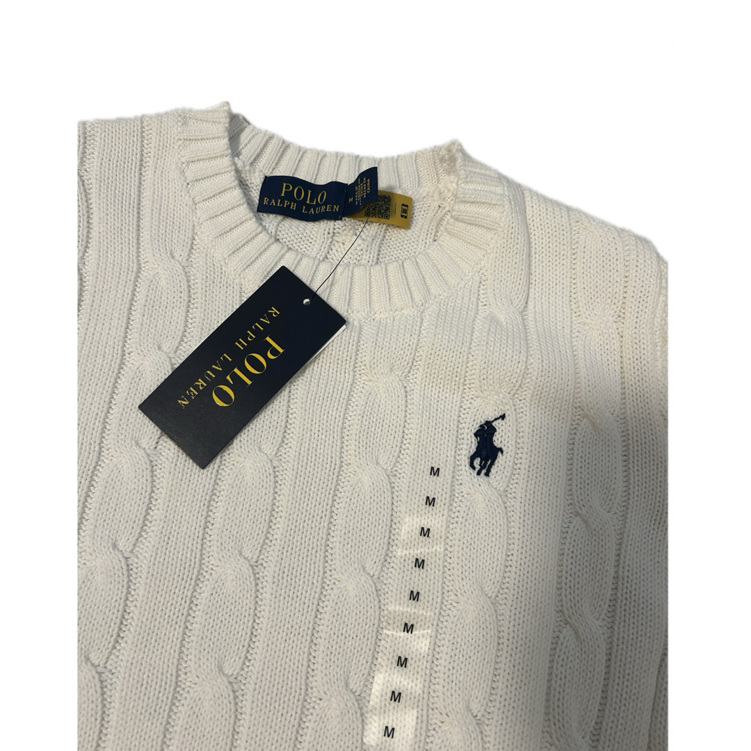 POLO RALPH LAUREN - Polo Ralph Lauren 半袖ケーブルニット M POLO RALPH LAUREN - Polo Ralph Lauren 半袖ケーブルニット M