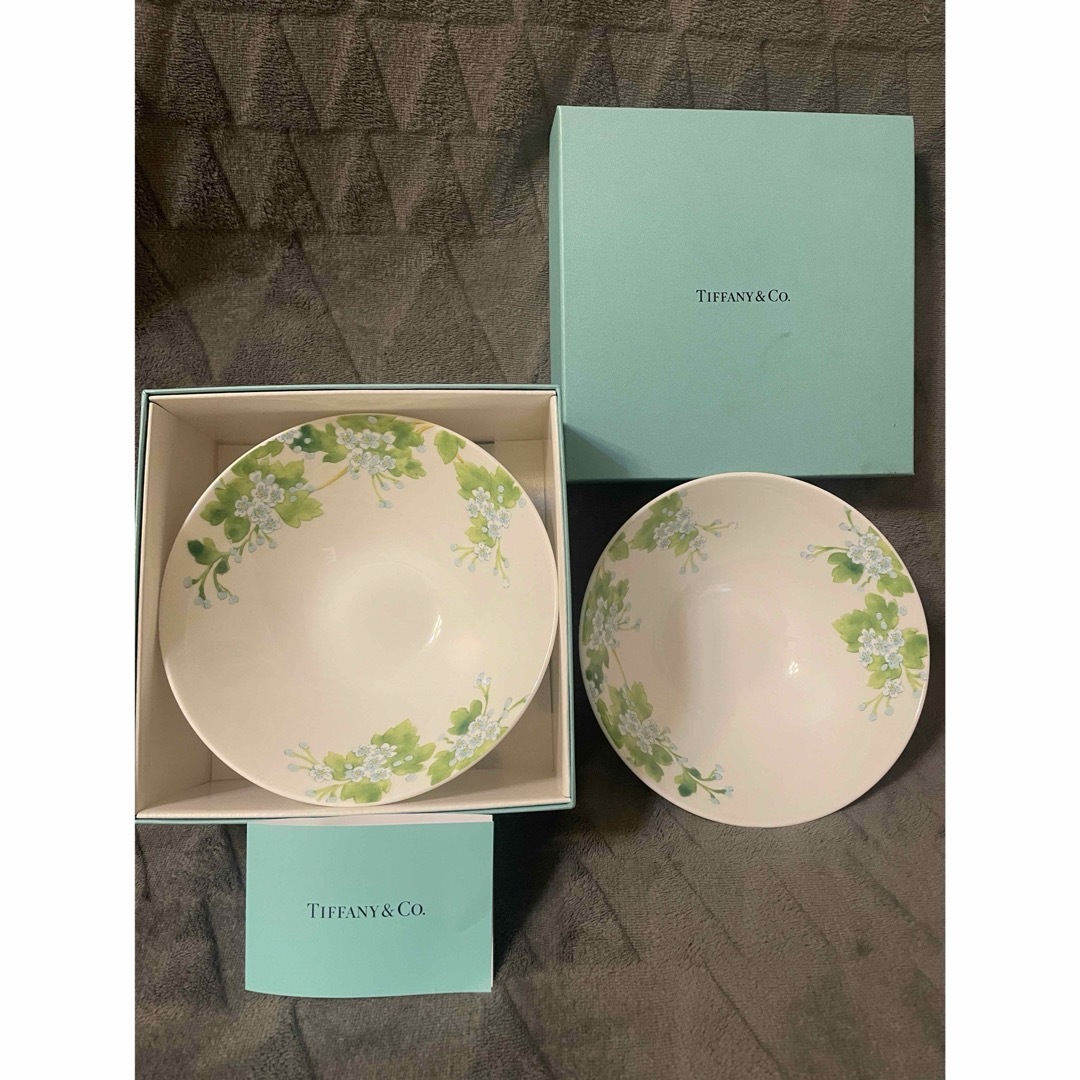 Tiffany & Co. - ✳︎Tiffany & Co. 花柄ボウル 2個セット Tiffany & Co. - ✳︎Tiffany & Co. 花柄ボウル 2個セット