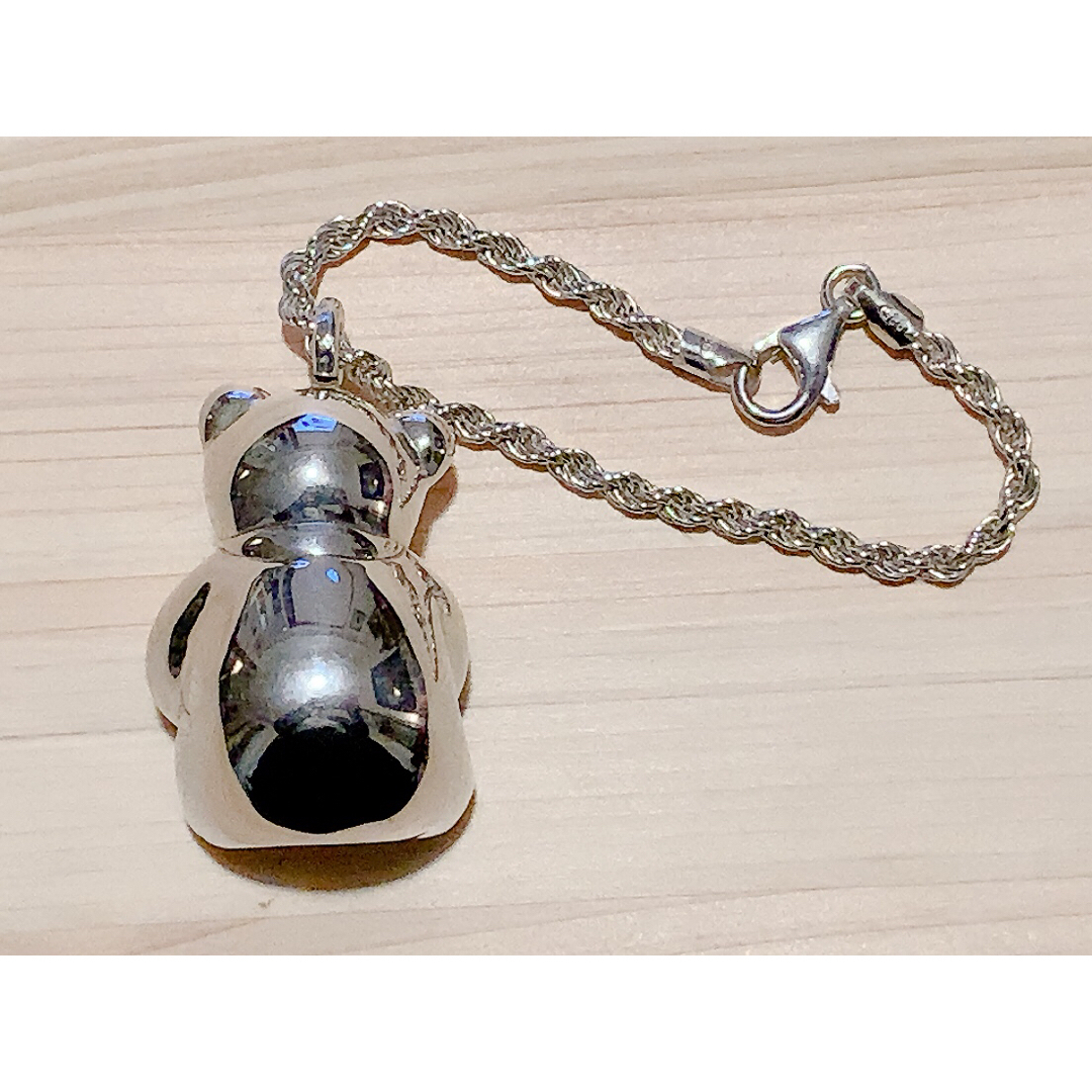 イタリアITS社製・純銀925S ″小ぐま“ キーホルダー : ヴィンテージ ハンドメイドのアクセサリー(キーホルダー/ストラップ)の商品写真