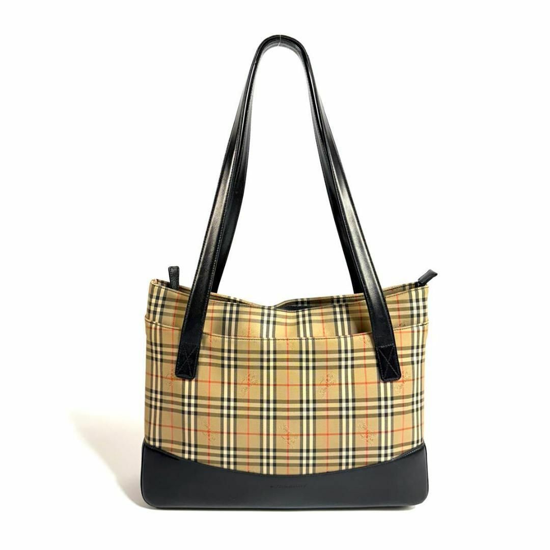 BURBERRY - 【美品】BURBERRY キャンバス レザー ノバチェック BURBERRY - 【美品】BURBERRY キャンバス レザー ノバチェック