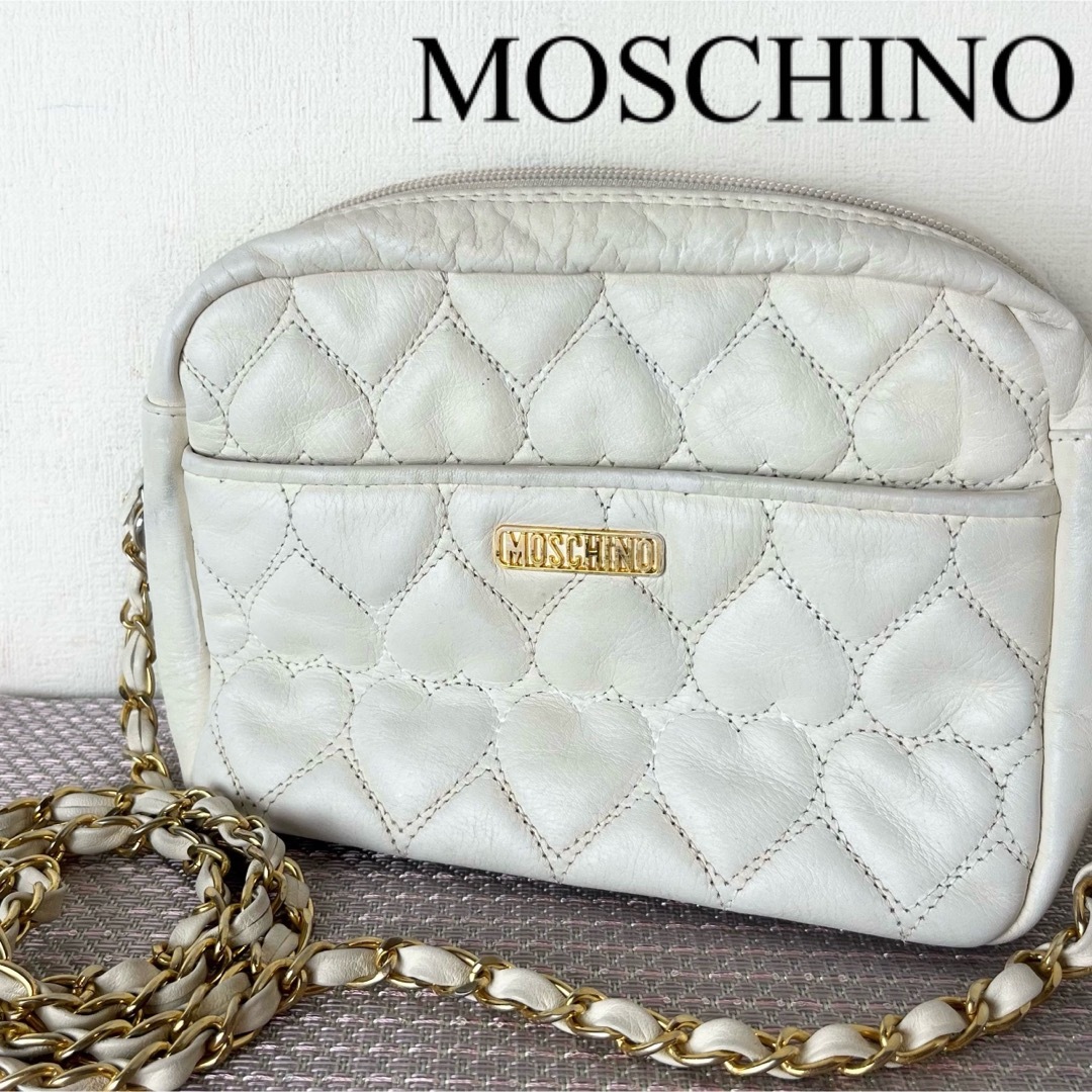 MOSCHINO - 20 モスキーノ チェーン キルティング ショルダー MOSCHINO - 20 モスキーノ チェーン キルティング ショルダー
