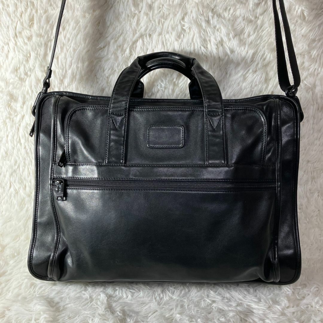 TUMI - 美品 TUMI トゥミ オールレザー ビジネスバッグ ハンド TUMI - 美品 TUMI トゥミ オールレザー ビジネスバッグ ハンド