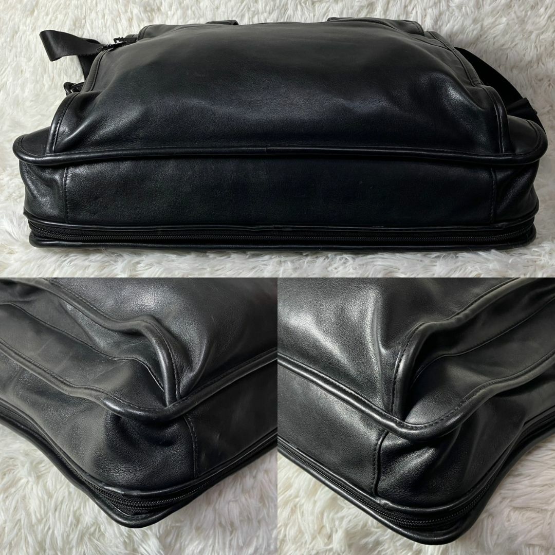 TUMI - 美品 TUMI トゥミ オールレザー ビジネスバッグ ハンド TUMI - 美品 TUMI トゥミ オールレザー ビジネスバッグ ハンド