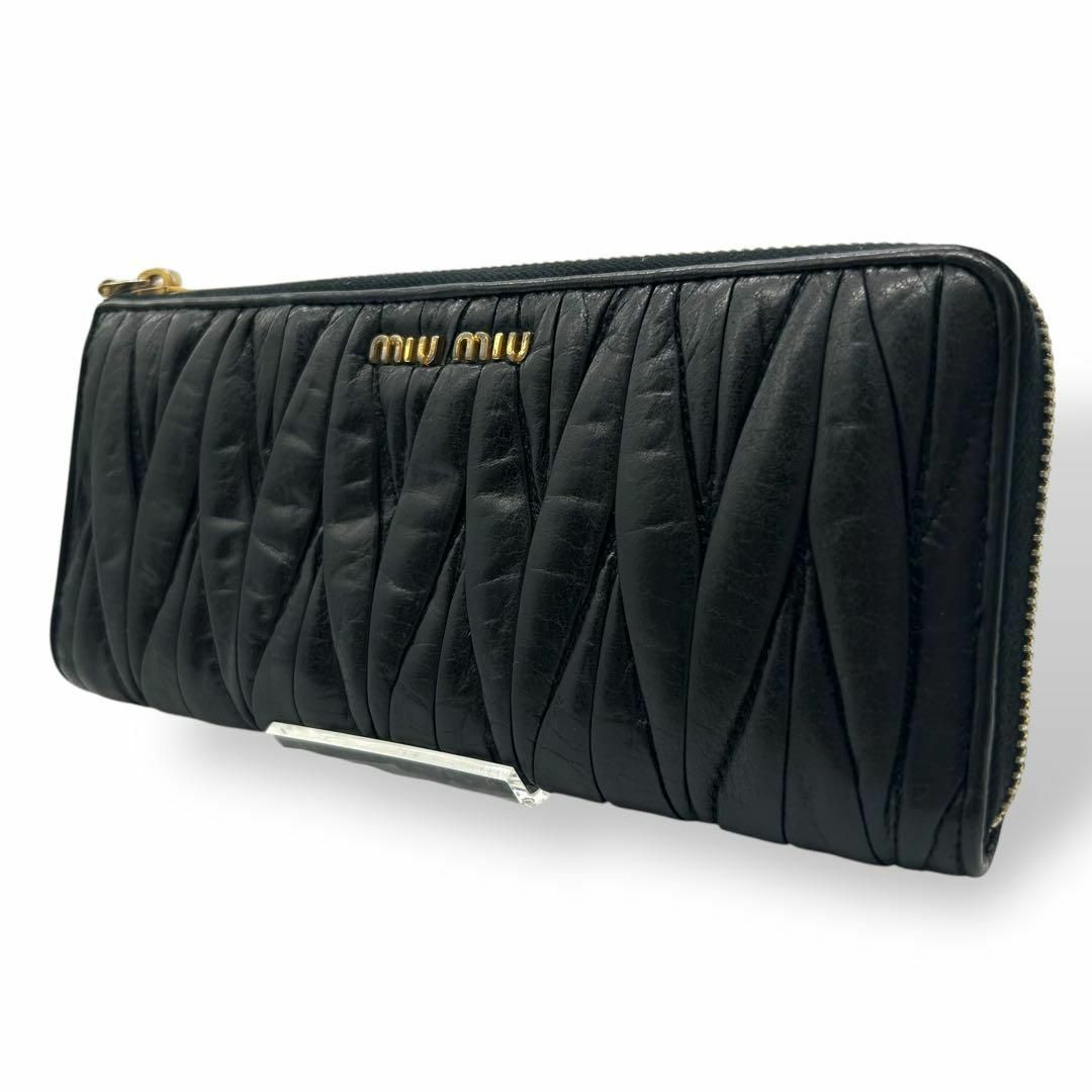 MIU MIU - 良品 1114 ミュウミュウ 長財布 マテラッセ L字 MIU MIU - 良品 1114 ミュウミュウ 長財布 マテラッセ L字
