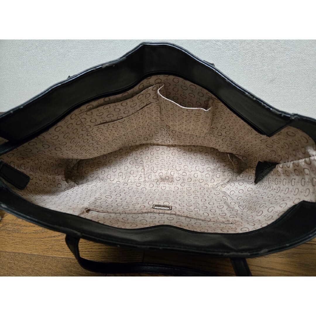 GUESS - GUESS LOS ANGELES ゲス トートバッグ 黒 ロゴ 海外 GUESS - GUESS LOS ANGELES ゲス トートバッグ 黒 ロゴ 海外