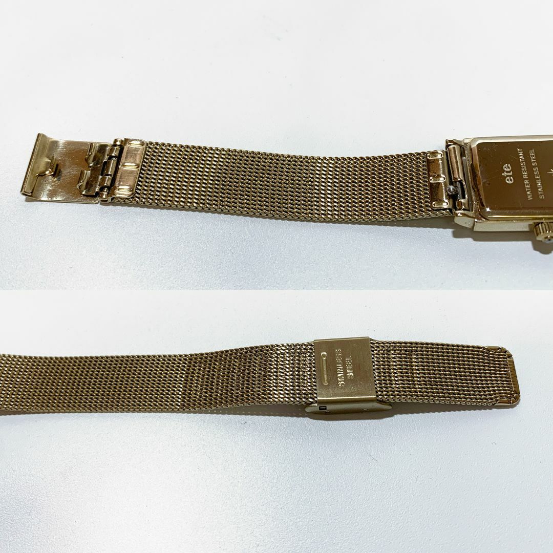 ete - 【極美品】ete エテ 腕時計 ステンレス ゴールド 可動品 ete - 【極美品】ete エテ 腕時計 ステンレス ゴールド 可動品