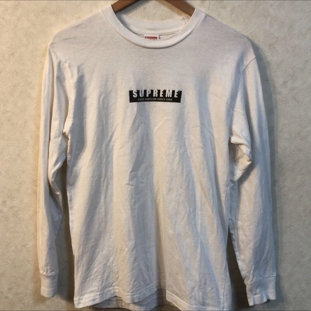 Supreme - 【supreme】BOXロゴ ロングTシャツ 白 Sサイズの通販 Supreme - 【supreme】BOXロゴ ロングTシャツ 白 Sサイズの通販