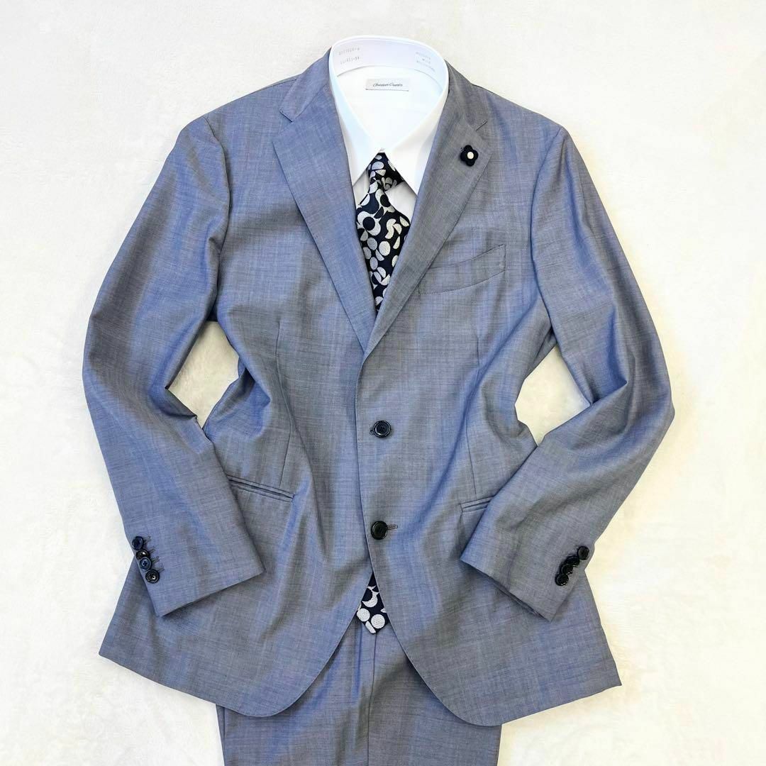 LARDINI - 【美品】ラルディーニ シングルスーツ 50 Lサイズ LARDINI - 【美品】ラルディーニ シングルスーツ 50 Lサイズ