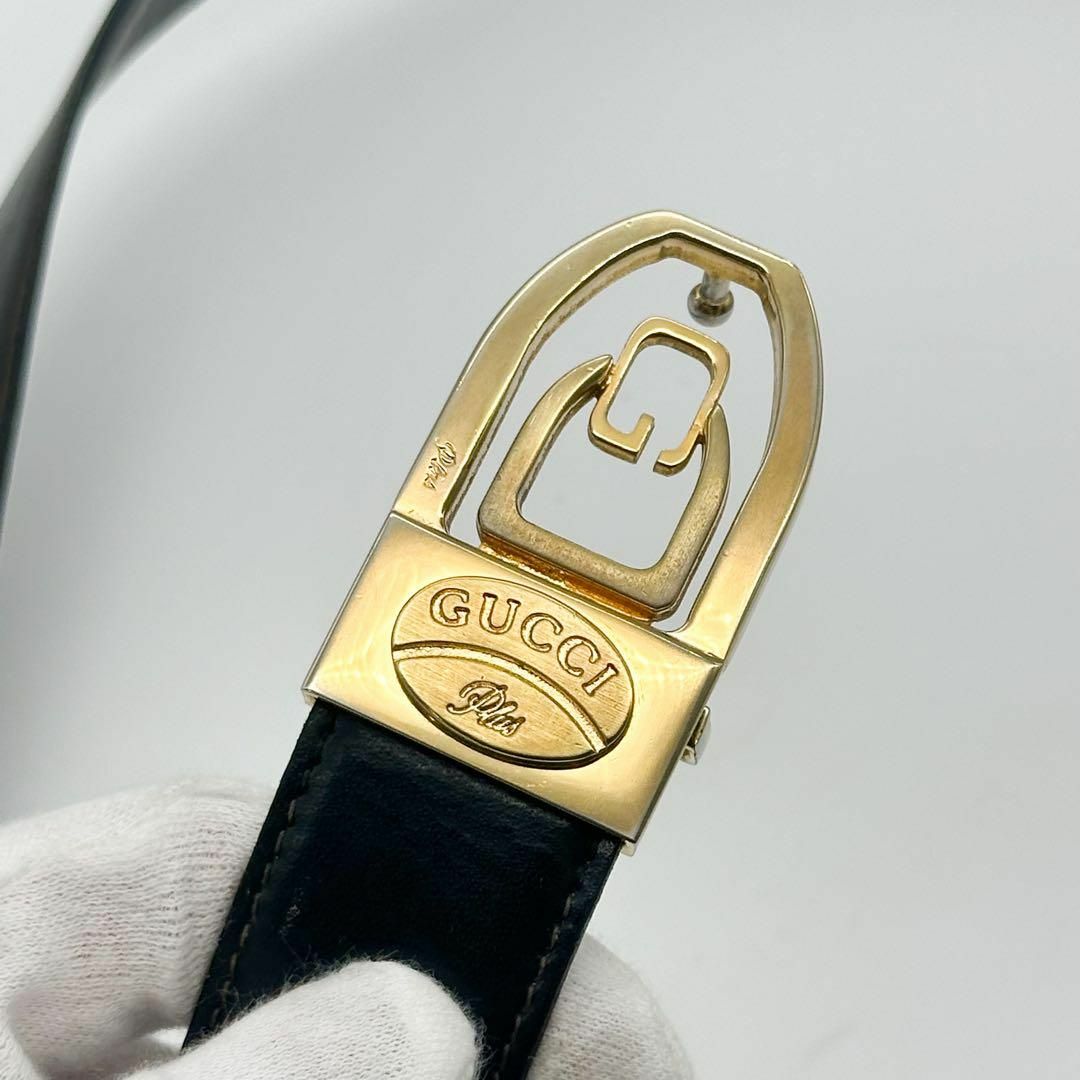 GUCCI - グッチ ヴィンテージ G ロゴ ベルト メンズ ブラック GUCCI - グッチ ヴィンテージ G ロゴ ベルト メンズ ブラック