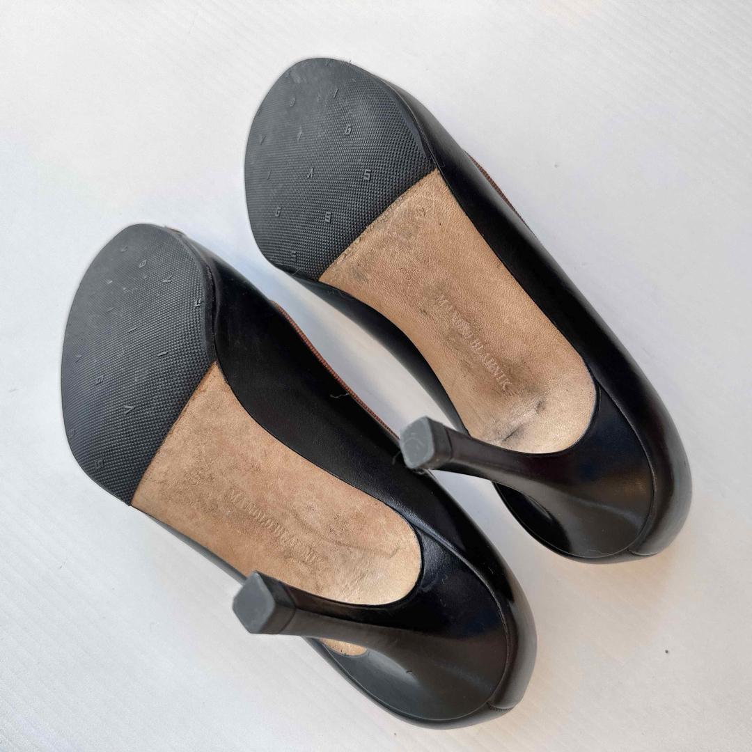 MANOLO BLAHNIK - マノロブラニク オープントゥ ハイヒール MANOLO BLAHNIK - マノロブラニク オープントゥ ハイヒール