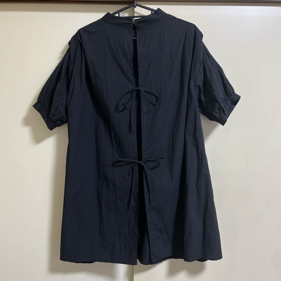 forksy.☆2wayパフスリーブバックリボンフレアチュニック forksy.☆2wayパフスリーブバックリボンフレアチュニック