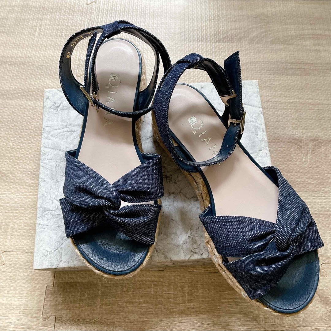 DIANA - 新品未使用⚑DIANA ダイアナ パール付き厚底サンダル M DIANA - 新品未使用⚑DIANA ダイアナ パール付き厚底サンダル M