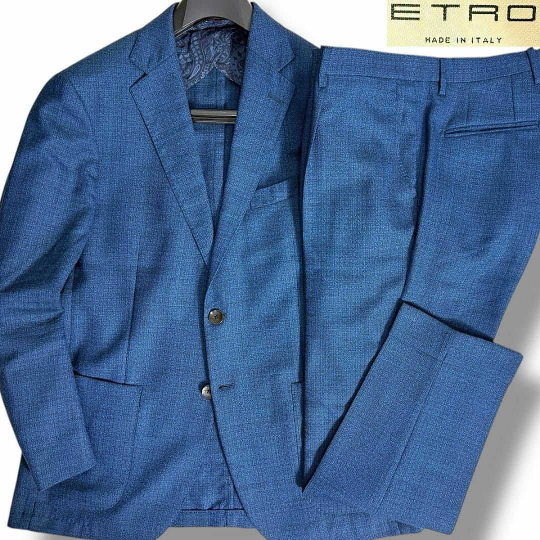 ETRO - J5029 美品 エトロ サマーウール ペイズリー柄裏地 ETRO - J5029 美品 エトロ サマーウール ペイズリー柄裏地
