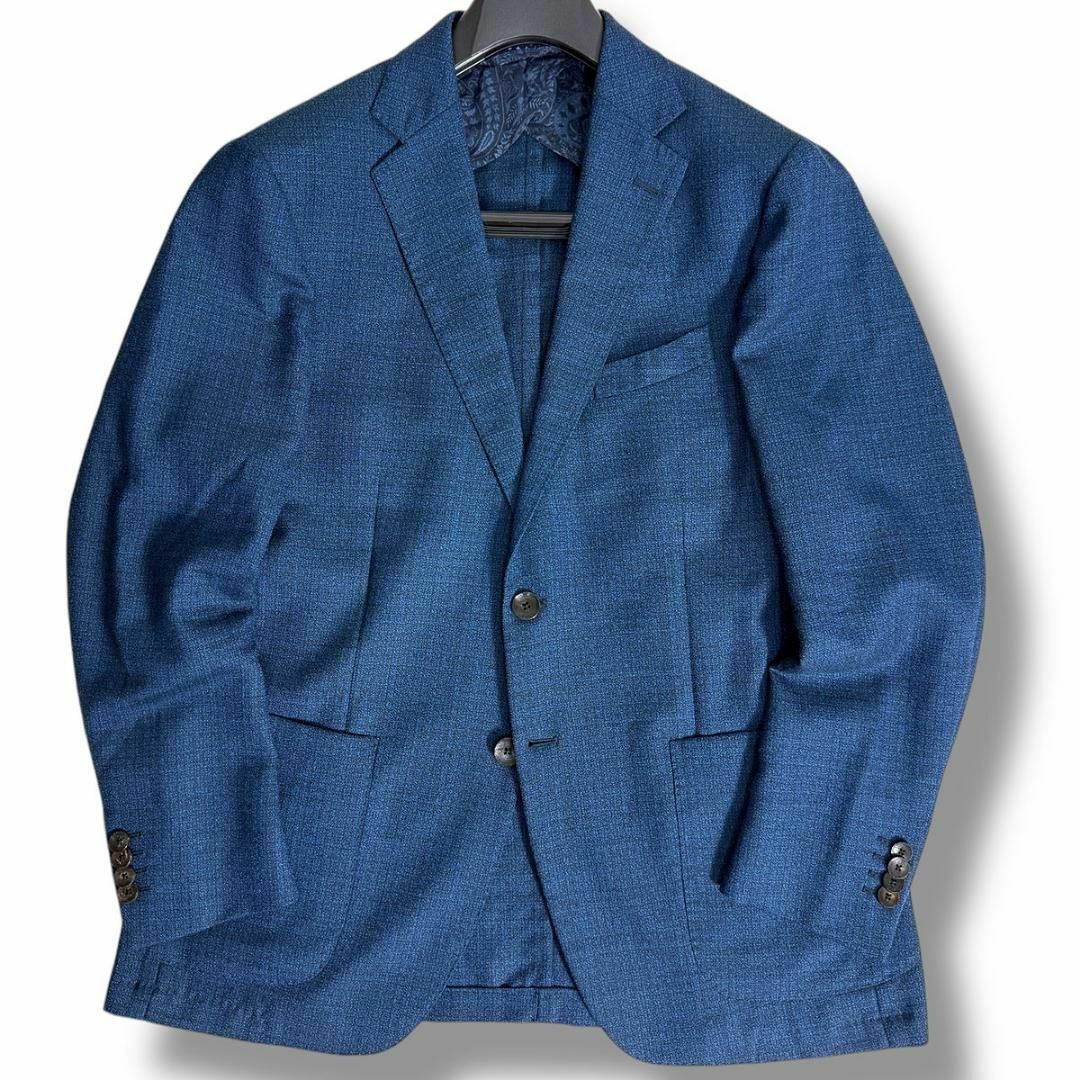 ETRO - J5029 美品 エトロ サマーウール ペイズリー柄裏地 ETRO - J5029 美品 エトロ サマーウール ペイズリー柄裏地