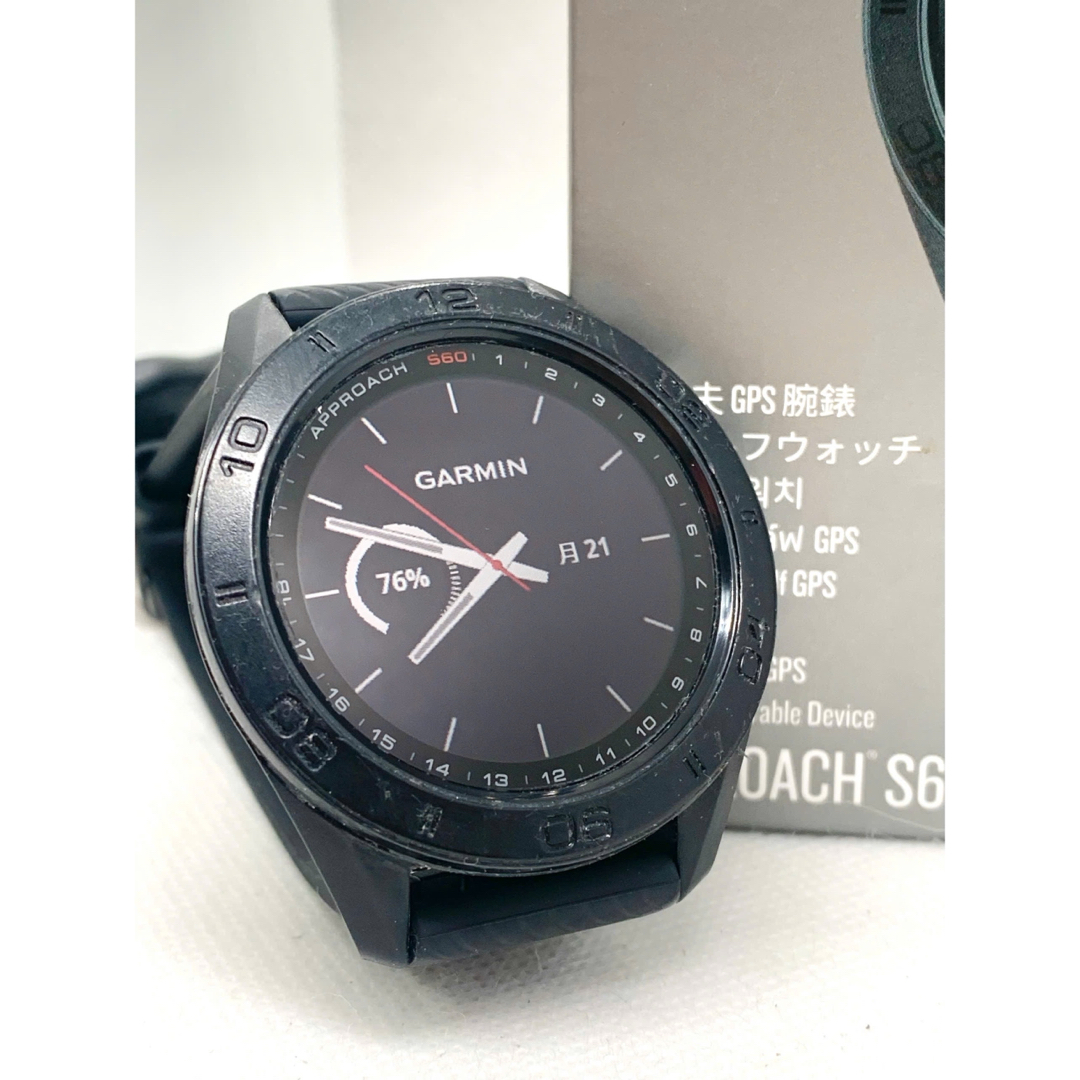 GARMIN - 【美品】Garmin ガミン Approach S60 Black (2204)の GARMIN - 【美品】Garmin ガミン Approach S60 Black (2204)の