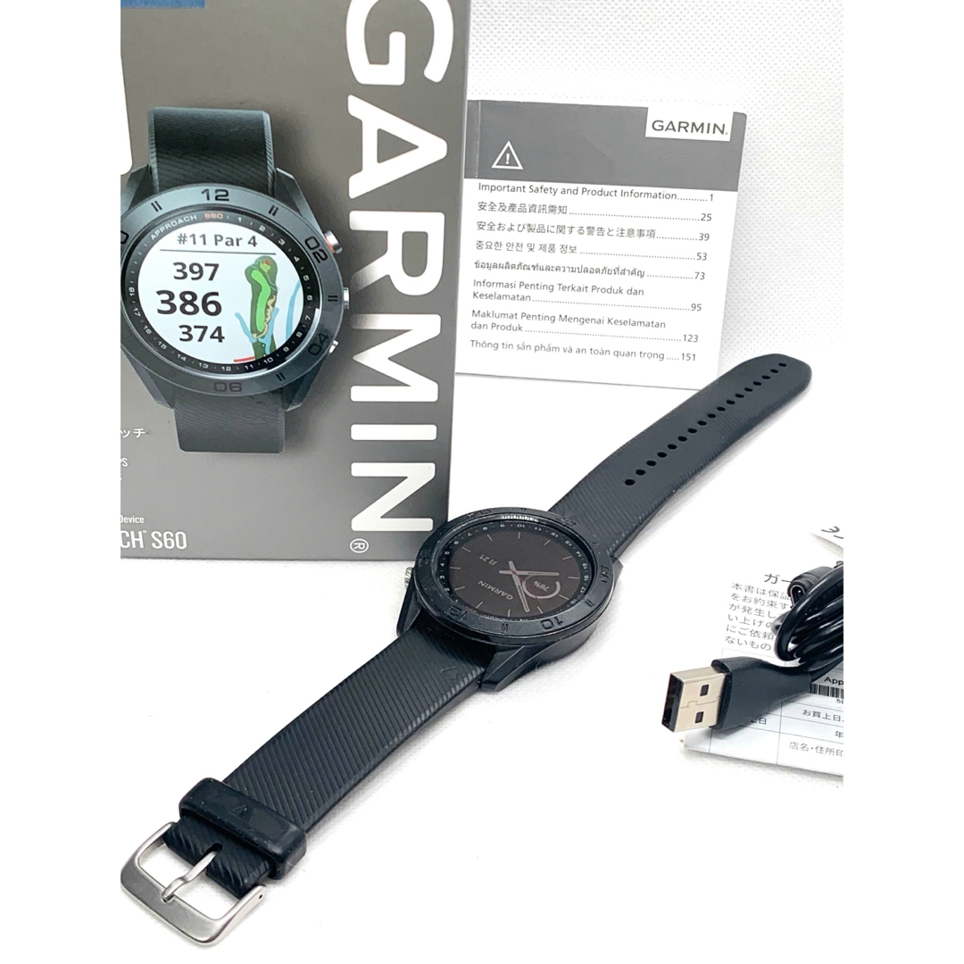 GARMIN - 【美品】Garmin ガミン Approach S60 Black (2204)の GARMIN - 【美品】Garmin ガミン Approach S60 Black (2204)の