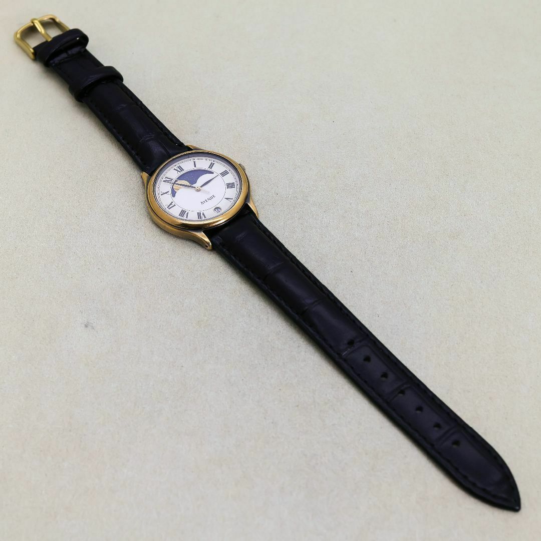 SEIKO - 稼働 SEIKO AVENUE 腕時計 ムーンフェイズ デイト SEIKO - 稼働 SEIKO AVENUE 腕時計 ムーンフェイズ デイト