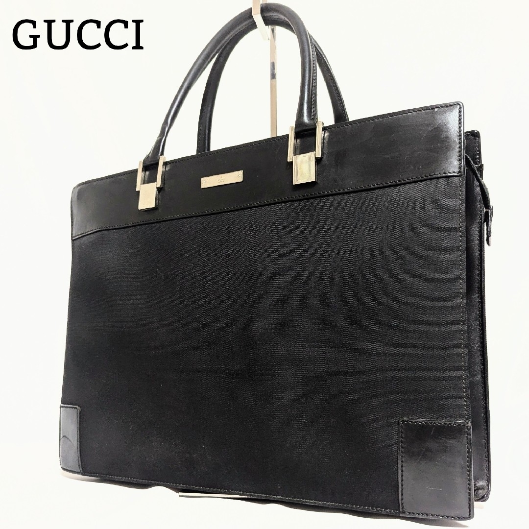 GUCCI - 良品◎GUCCI ブリーフケース ビジネス 本革 レザー GUCCI - 良品◎GUCCI ブリーフケース ビジネス 本革 レザー