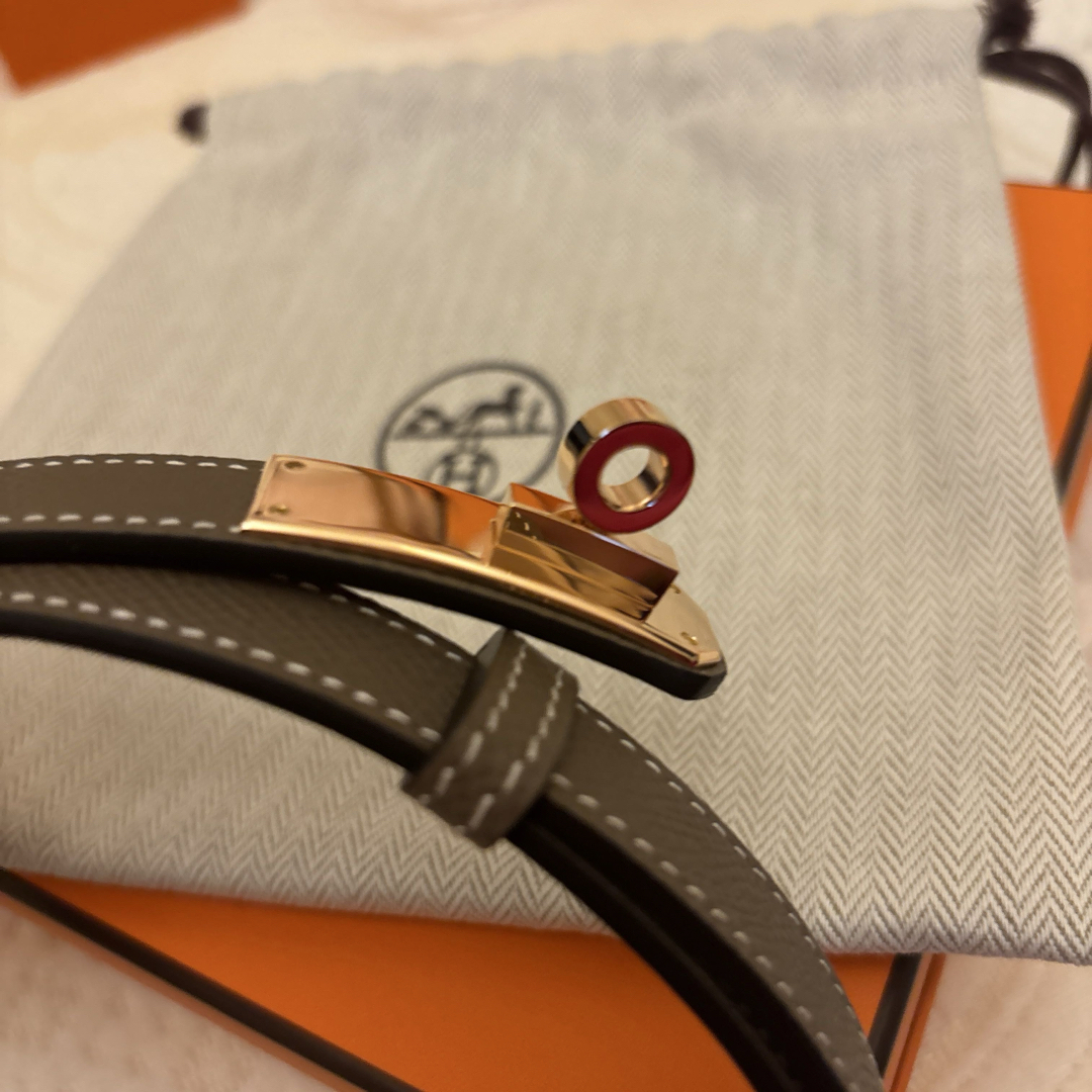 HERMES - 超美品 エルメス ケリーベルト エトープ ピンク HERMES - 超美品 エルメス ケリーベルト エトープ ピンク