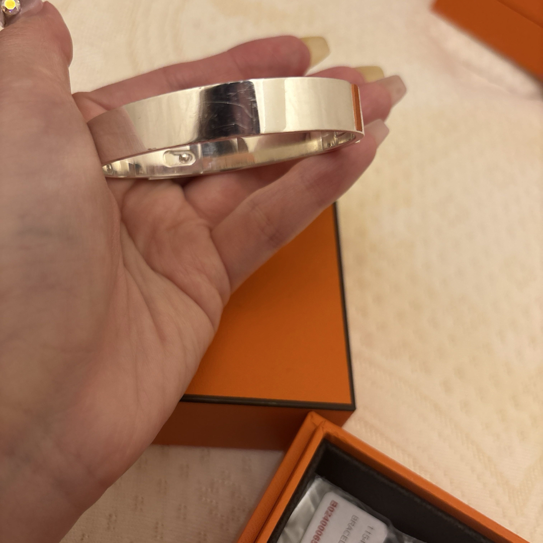 HERMES - エルメス コリエドシアン シルバーブレスレットの通販 HERMES - エルメス コリエドシアン シルバーブレスレットの通販