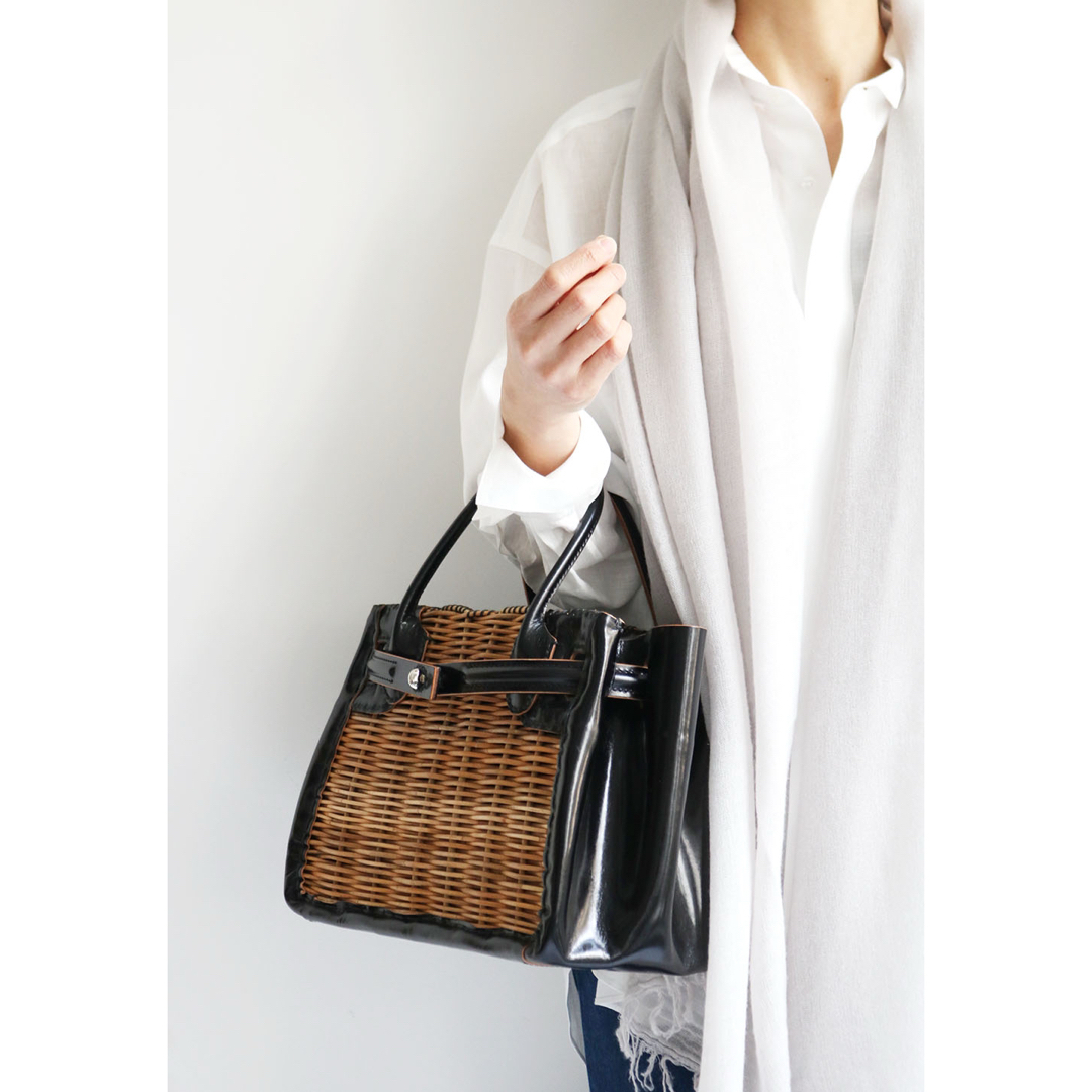 美品 エバゴス ebagos スタイリストバッグ ブラック カゴバッグ 美品 エバゴス ebagos スタイリストバッグ ブラック カゴバッグ