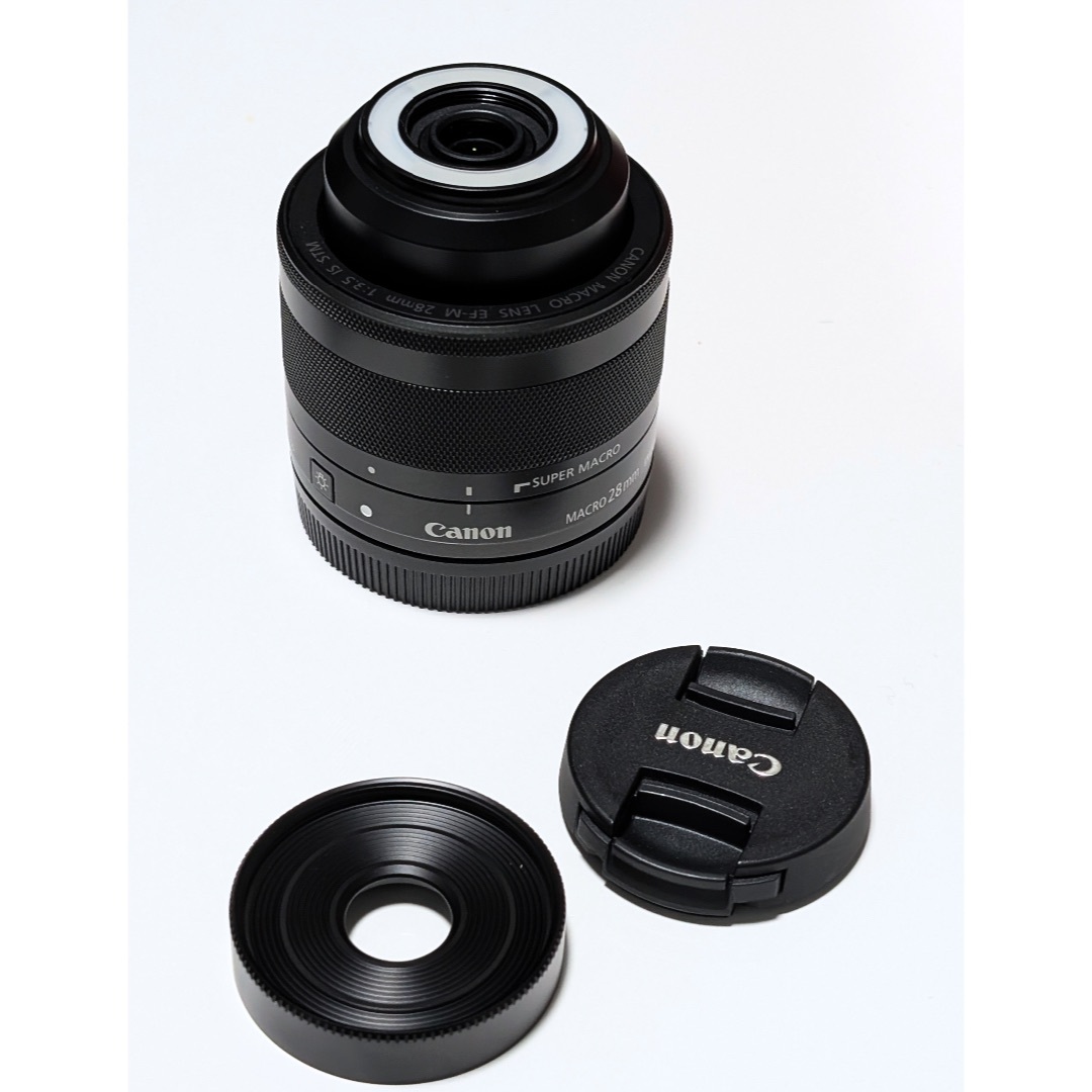 Canon - 超美品 Canon EF-M28mm F3.5 マクロ IS STM LED付きの Canon - 超美品 Canon EF-M28mm F3.5 マクロ IS STM LED付きの