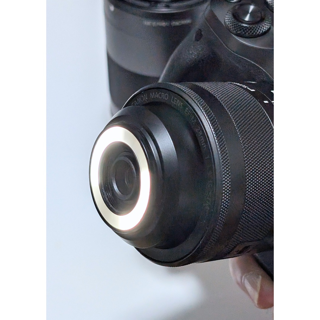 Canon - 超美品 Canon EF-M28mm F3.5 マクロ IS STM LED付きの Canon - 超美品 Canon EF-M28mm F3.5 マクロ IS STM LED付きの