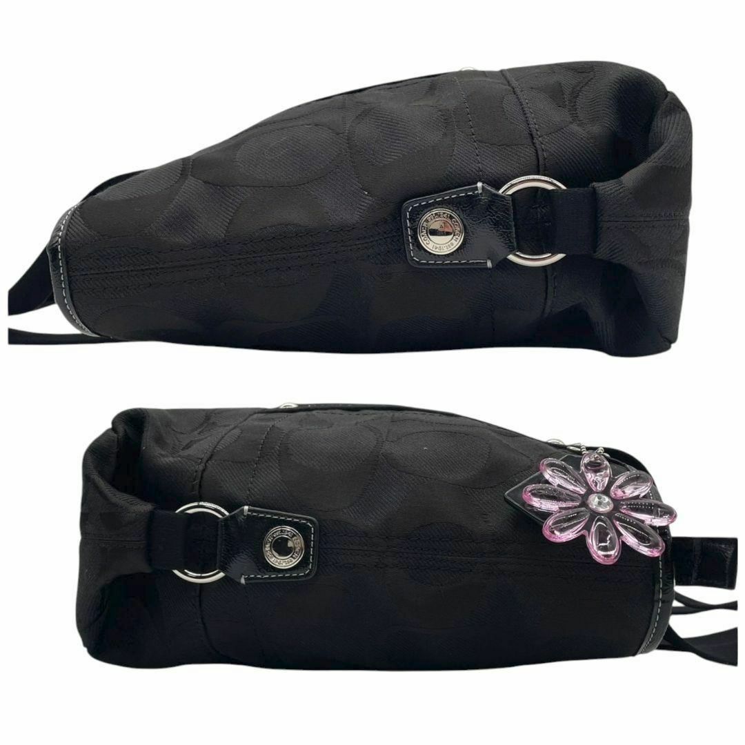 COACH - 美品 コーチ A4可 トートバッグ 2way 黒 シグネチャー COACH - 美品 コーチ A4可 トートバッグ 2way 黒 シグネチャー