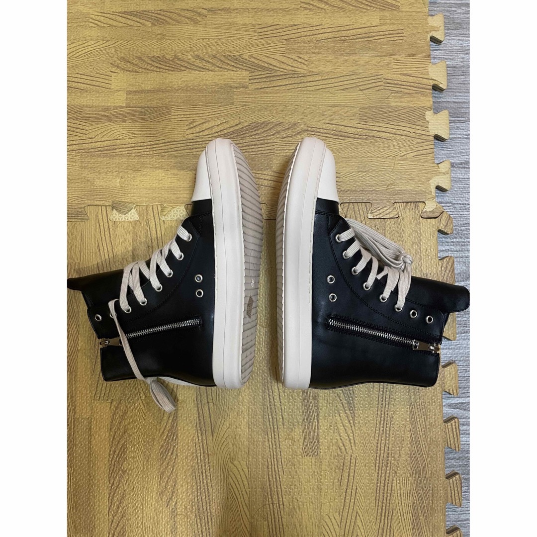 Rick Owens ラモーンズ風 レザースニーカーの通販 by ローラン's Rick Owens ラモーンズ風 レザースニーカーの通販 by ローラン's