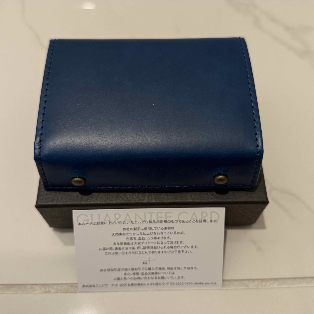 ブルー blue【新品】エムピウ ミッレフォッリエ2 P25 折り財布の ブルー blue【新品】エムピウ ミッレフォッリエ2 P25 折り財布の