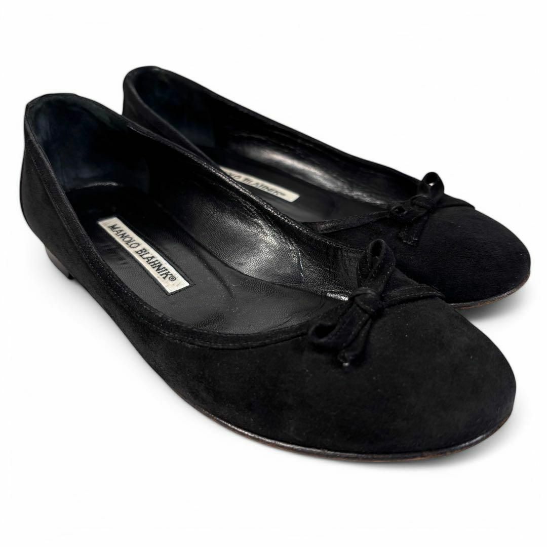 MANOLO BLAHNIK - マノロブラニク 35 22 スエード フラット MANOLO BLAHNIK - マノロブラニク 35 22 スエード フラット