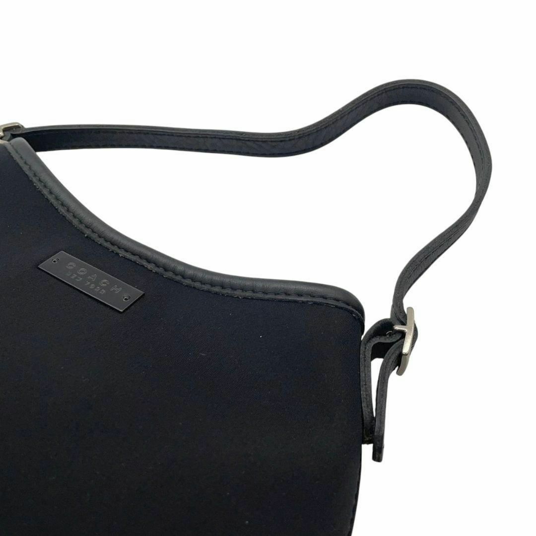 COACH - 美品 コーチ ハンドバッグ 黒 ナイロン ミニバッグ