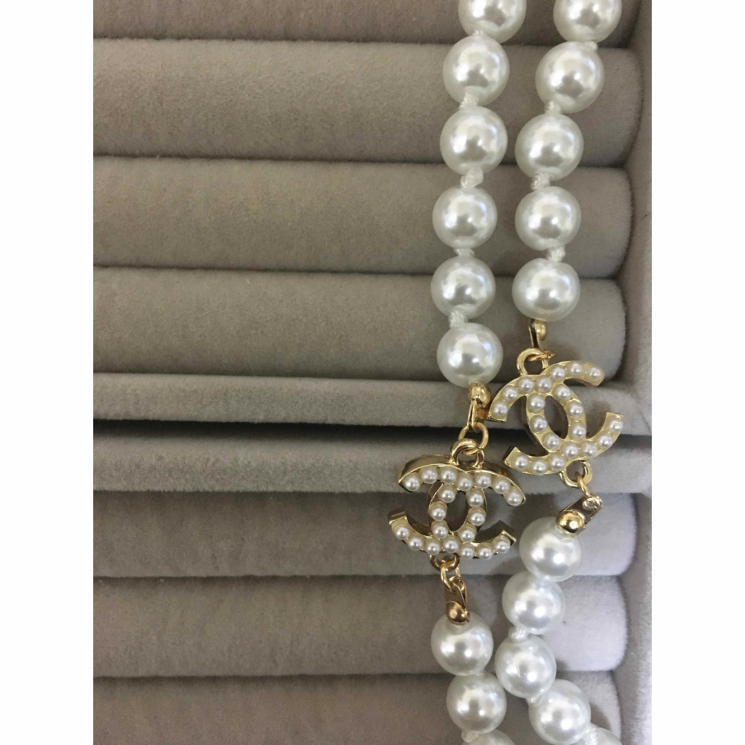 CHANEL - CHANEL 二重パールネックレス ヴィンテージ の通販 by CHANEL - CHANEL 二重パールネックレス ヴィンテージ の通販 by