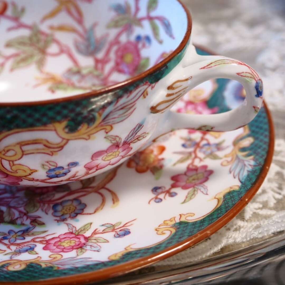 MINTON - アンティーク サルグミンヌミントン215 カップソーサー MINTON - アンティーク サルグミンヌミントン215 カップソーサー