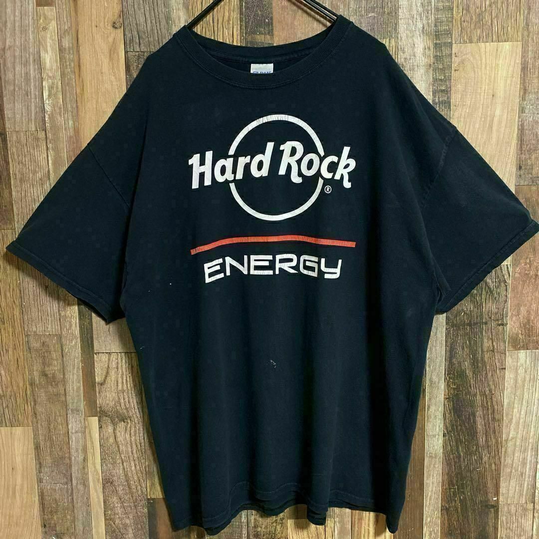 ハードロック ギルダン メンズ ブラック XL USA古着 90s半袖 T ハードロック ギルダン メンズ ブラック XL USA古着 90s半袖 T
