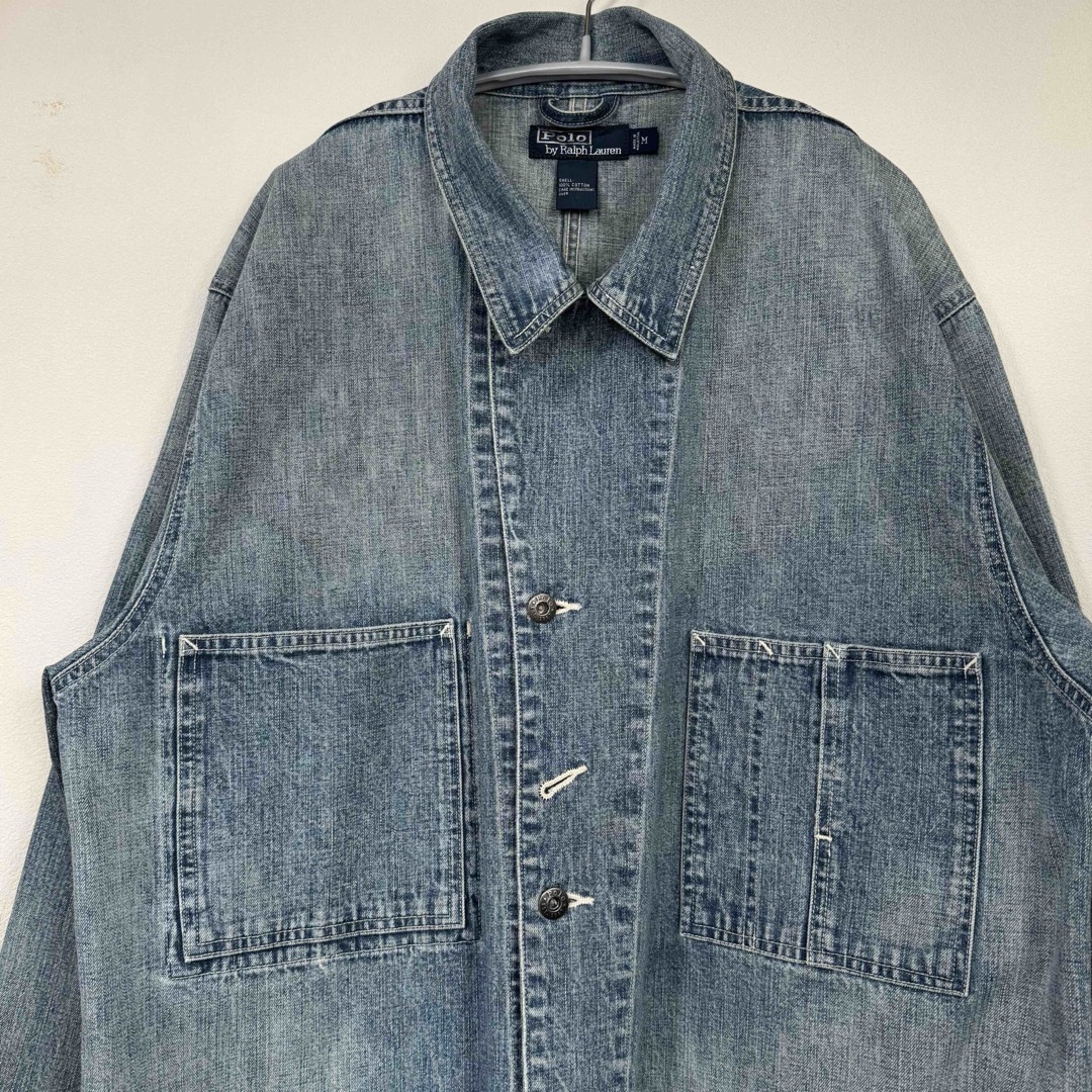 POLO RALPH LAUREN - ポロラルフローレン デニム カバーオール POLO RALPH LAUREN - ポロラルフローレン デニム カバーオール