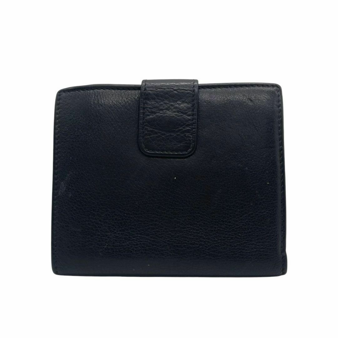 GUCCI - グッチ 財布 黒 ホースシュー レザー ゴールド金具 GUCCI - グッチ 財布 黒 ホースシュー レザー ゴールド金具