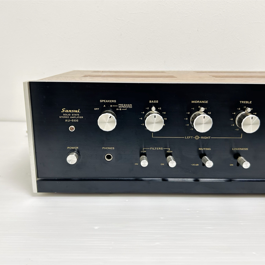 希少動作品 SANSUI プリメインアンプ AU-666 山水の通販 by 希少動作品 SANSUI プリメインアンプ AU-666 山水の通販 by